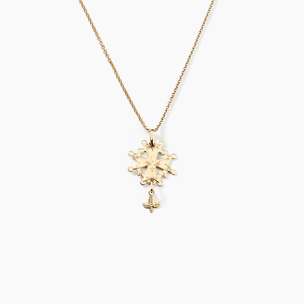 Pendentif Huguenote Or Jaune - Pendentifs Famille | Histoire d’Or
