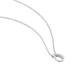 Collier Court Argent Blanc Sylvan Oxyde De Zirconium - Ras de cou Femme | Histoire d&rsquo;Or