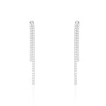 Boucles D'oreilles Pendantes Louanne Argent Blanc Oxyde De Zirconium - Boucles d'oreilles pendantes Femme | Histoire d&rsquo;Or