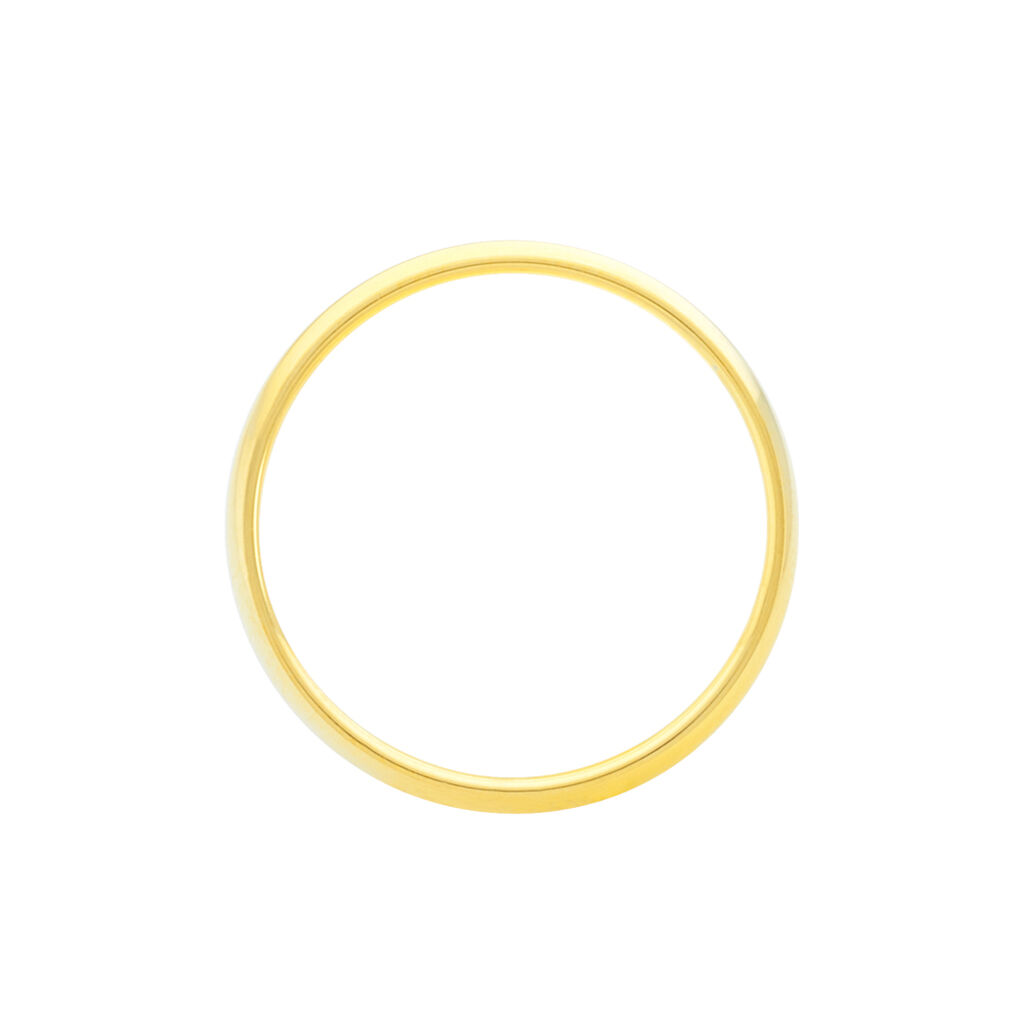 Alliance Isaac Demi Jonc Confort Or Jaune - Alliances Famille | Histoire d&rsquo;Or