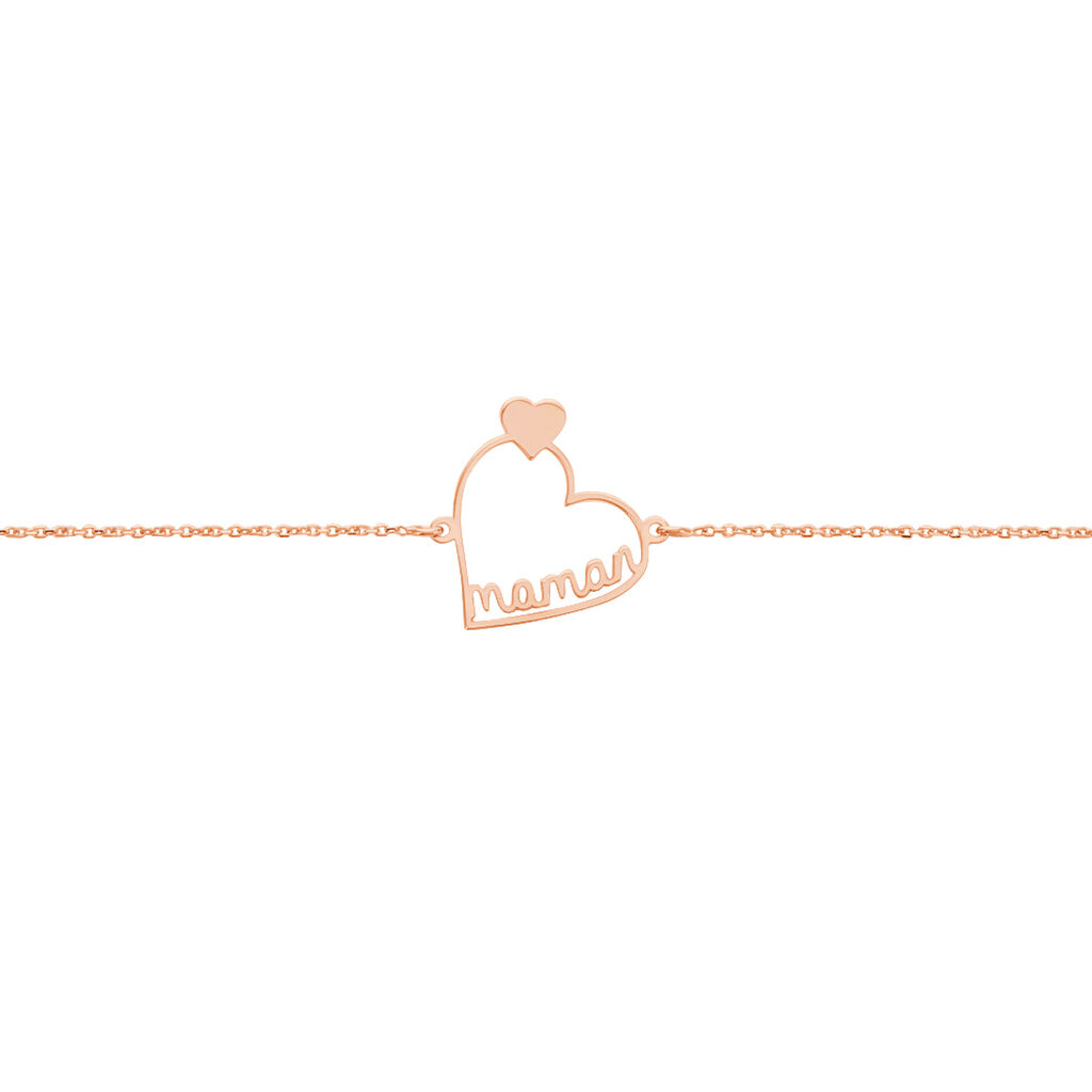 Bracelet Thya Or Rose - Bracelets Coeur Femme | Histoire d’Or