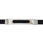 Bracelet Jourdan Cuir Noir - Bracelets Cuir Homme | Histoire d&rsquo;Or