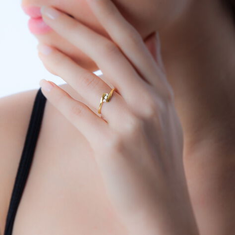 Bague Trilogie Or Jaune Diamant - Bagues avec pierre Femme | Histoire d’Or