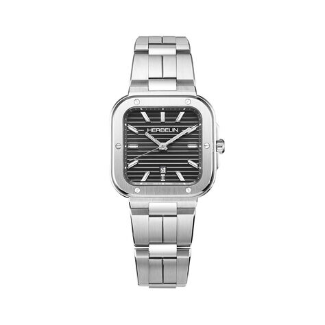 Montre Herbelin Cap Camarat Square Noir - F&ecirc;te des p&egrave;res Homme | Histoire d&rsquo;Or