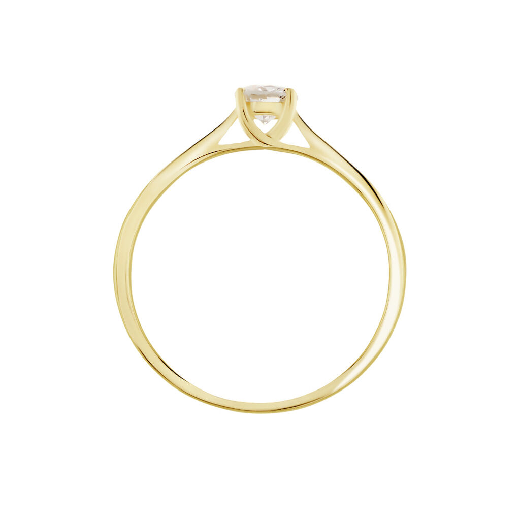 Bague Solitaire Aphrodite Or Jaune Diamant - Bagues solitaires Femme | Histoire d’Or