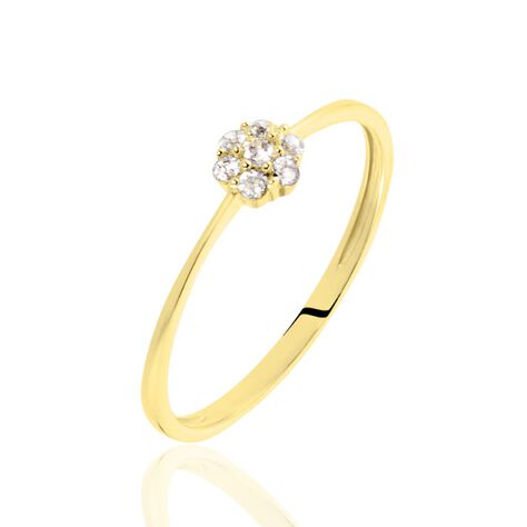 Bague Solitaire Maggeline Or Jaune Oxyde - Bagues solitaires Femme | Histoire d’Or