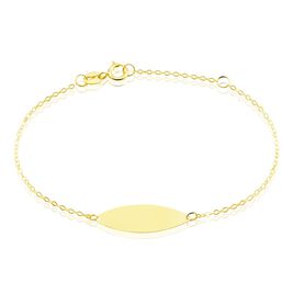 Bracelet Identité Gaspardine Maille Forçat Or Jaune - Bracelets Communion Enfant | Histoire d’Or