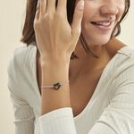 Bracelet Vivianne Argent Blanc Oxyde De Zirconium Et C&eacute;ramique - Bracelets Femme | Histoire d&rsquo;Or