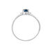 Bague Janah Or Blanc Topaze Et Oxyde De Zirconium - Bagues solitaires Femme | Histoire d’Or