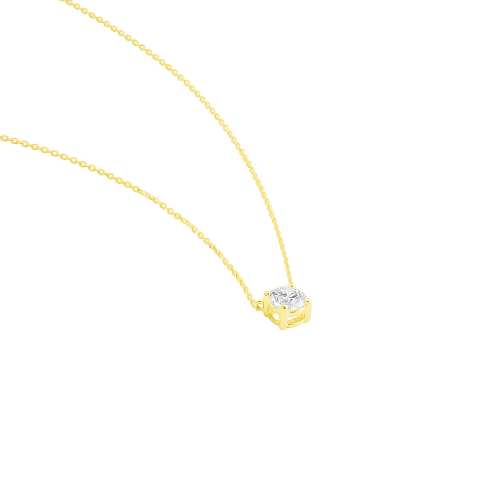 Collier Collection Victoria Or Jaune Diamant Synthetique - Colliers Femme | Histoire d’Or