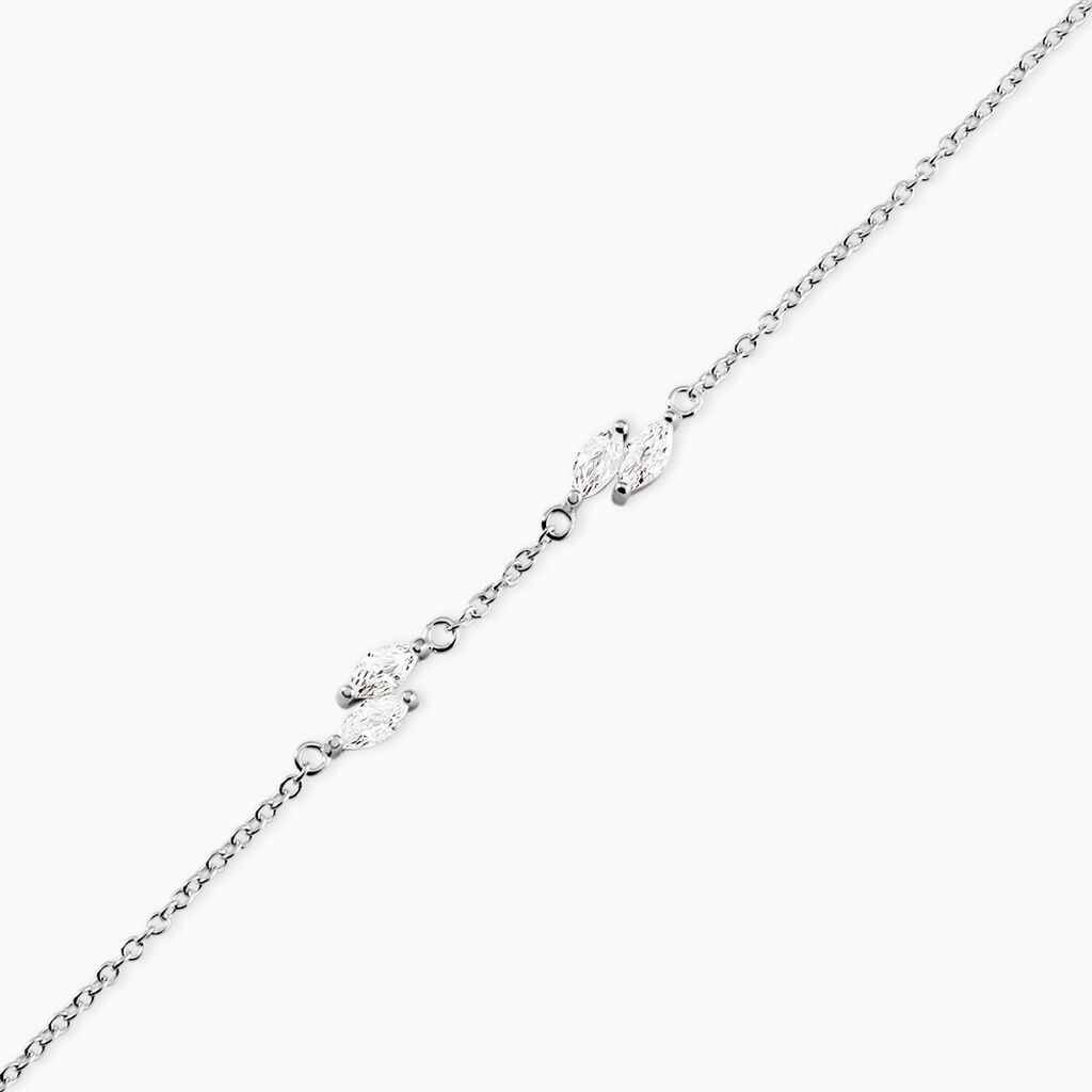 Bracelet Winter Sweetness Argent Blanc Oxyde De Zirconium - Bracelets Femme | Histoire d&rsquo;Or