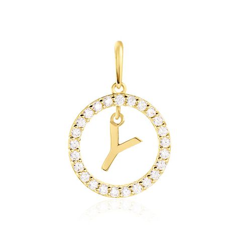 Pendentif Gabe Or Jaune Oxyde De Zirconium - Pendentifs Femme | Histoire d’Or