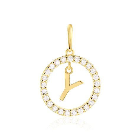 Pendentif Gabe Or Jaune Oxyde De Zirconium - Pendentifs Femme | Histoire d’Or