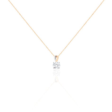 Collier Micheline Or Bicolore Oxyde De Zirconium - Colliers Femme | Histoire d’Or
