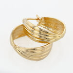 Cr&eacute;oles Kuma Plaqu&eacute; Or Jaune - Boucles d'oreilles cr&eacute;oles Femme | Histoire d&rsquo;Or