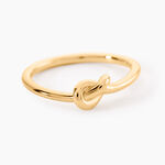 Bague Bretzel Plaqu&eacute; Or Jaune - Bagues fantaisie Femme | Histoire d&rsquo;Or