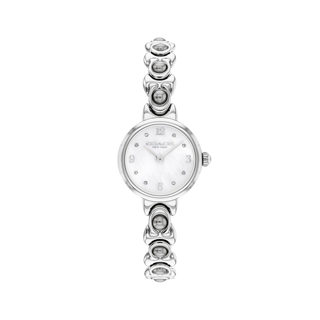 Montre Coach Iris Nacre Blanche - Montres Femme | Histoire d&rsquo;Or