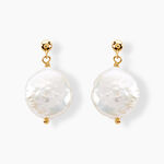 Boucles D'oreilles Pendantes Baroka Or Jaune Perle De Culture - Boucles d'oreilles pendantes Femme | Histoire d&rsquo;Or