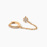 Bijou D'oreille Unitaire Plaqu&eacute; Or Hesmee Oxyde De Zirconium - Piercings d'oreilles Femme | Histoire d&rsquo;Or