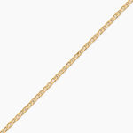 Bracelet Capucin Argent Dor&eacute; A L'Or 750/1000 - Bijoux sans pierre Femme | Histoire d&rsquo;Or