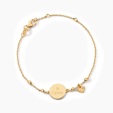 Bracelet Plaqu&eacute; Or Fulvian Oxyde De Zirconium - Bracelets Femme | Histoire d&rsquo;Or