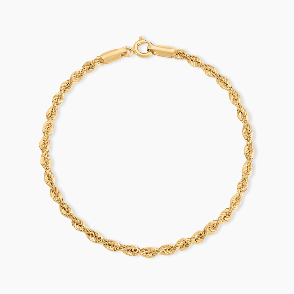 Bracelet Jerry Maille Corde Or Jaune - Bracelets chaîne Femme | Histoire d’Or