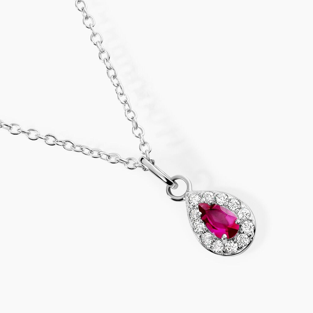 Collier Tania Argent Blanc Oxyde De Zirconium - F&ecirc;te des m&egrave;res Femme | Histoire d&rsquo;Or