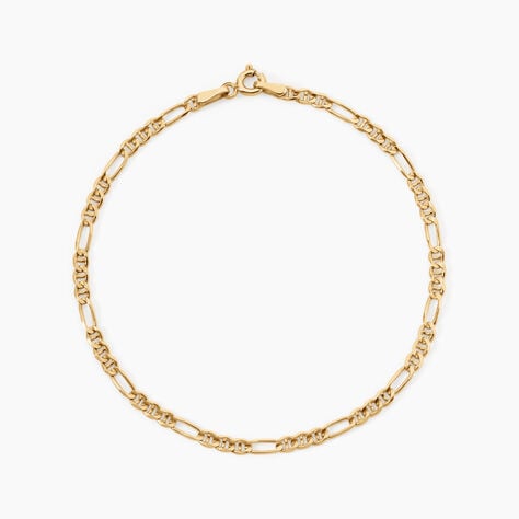 Bracelet Babur Argent Dor&eacute; A L'Or 750/1000 - Bijoux sans pierre Homme | Histoire d&rsquo;Or