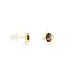 Boucles D'oreilles Puces Vrille Ovale Or Jaune Quartz - Clous d'oreilles Femme | Histoire d’Or