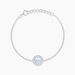 Bracelet Nawala Argent Blanc Oxyde De Zirconium Et Nacre - Bracelets Femme | Histoire d&rsquo;Or