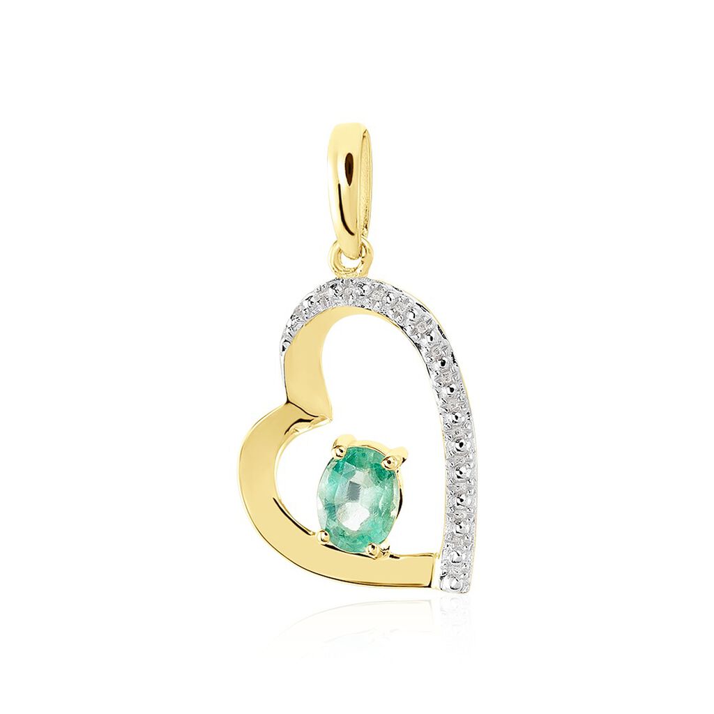 Pendentif Arduinna Or Jaune Emeraude