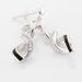 Boucles D'oreilles Pendantes Claudia Argent Blanc Oxyde De Zirconium