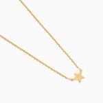 Collier Tinia Argent Dor&eacute; A L'Or 750/1000 - Bijoux sans pierre Femme | Histoire d&rsquo;Or