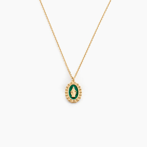 Collier Lueur Coloree Or Jaune - Pendentifs Baptême Famille | Histoire d’Or