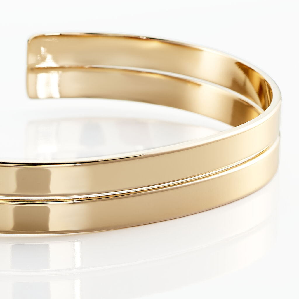 Bracelet Jonc Jeanne-lise Plaqu&eacute; Or Jaune - Bracelets joncs Femme | Histoire d&rsquo;Or