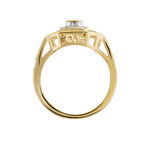 Bague Hans Plaqu&eacute; Or Oxyde Pierre - Bagues avec pierre Femme | Histoire d&rsquo;Or