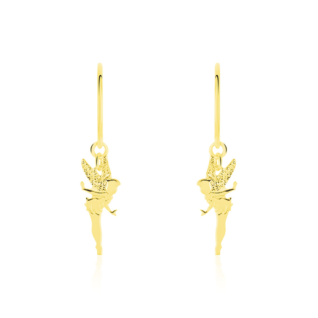 Boucles D'oreilles Pendantes Fee Or Jaune