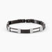 Bracelet Jack Acier Blanc Noir - Bracelets Homme | Histoire d’Or