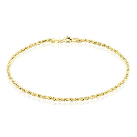 Bracelet Jerry Maille Corde Or Jaune - Bracelets chaîne Femme | Histoire d’Or