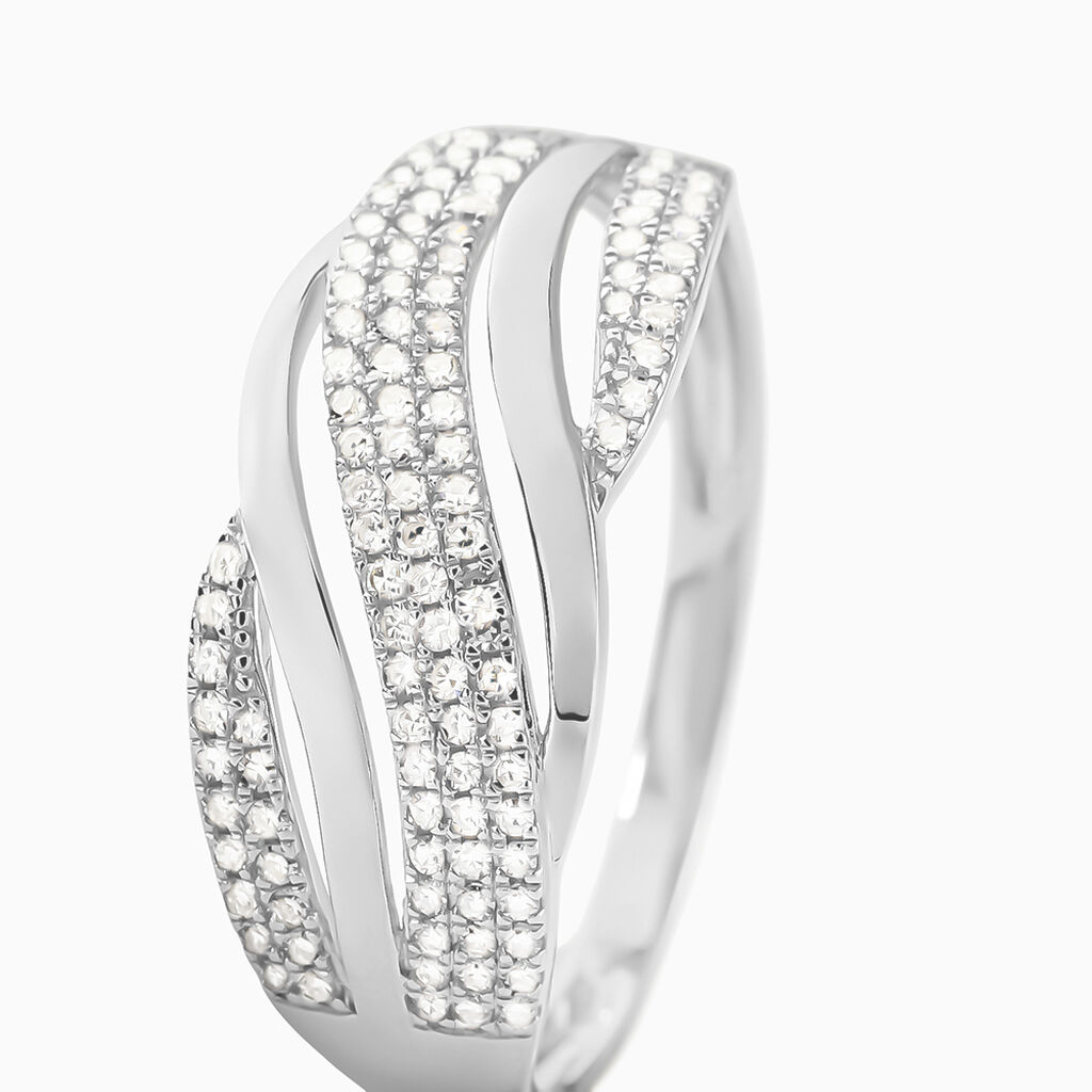 Bague Phaedra Or Blanc Diamant - Bagues avec pierre Femme | Histoire d&rsquo;Or