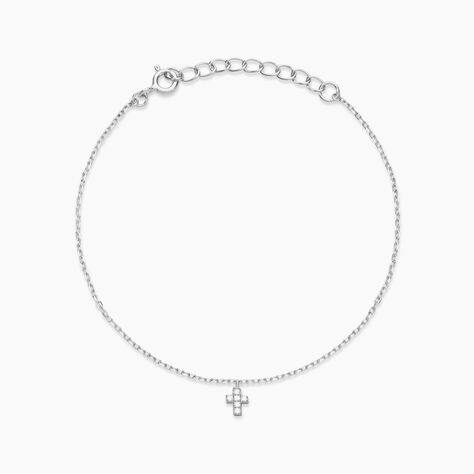 Bracelet Siem Argent Blanc Oxyde De Zirconium - Bracelets Femme | Histoire d’Or