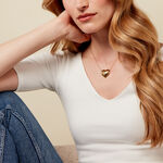 Collier Nolene Acier Jaune - Colliers fantaisie Femme | Histoire d&rsquo;Or