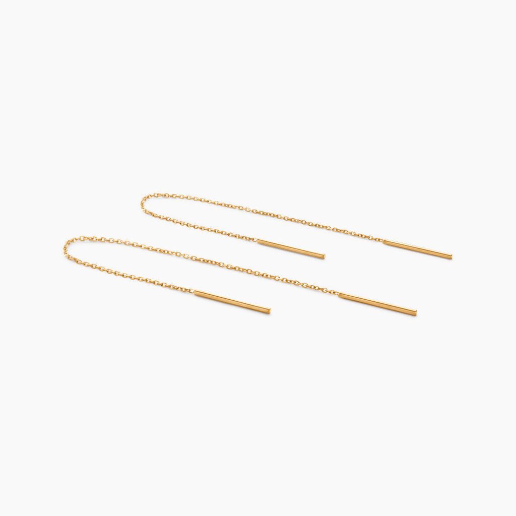 Boucles D&rsquo;oreilles Pendantes Chloee Or Jaune