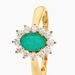 Bague Vladimir Or Jaune Emeraude Diamants - Bagues solitaires Femme | Histoire d’Or