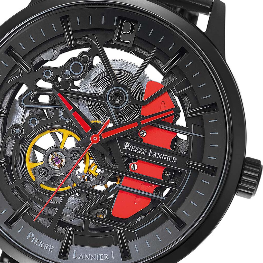 Coffret De Montre Pierre Lannier Rallye Noir - Montres Homme | Histoire d’Or