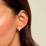 Boucles D'Oreilles Puces Jazz Acier Jaune Nacre - Boucles d'oreilles fantaisie Femme | Histoire d&rsquo;Or