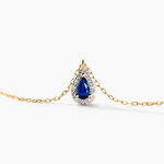 Collier Pluie D'Eclat Or Jaune Saphir Diamant - Colliers Femme | Histoire d&rsquo;Or