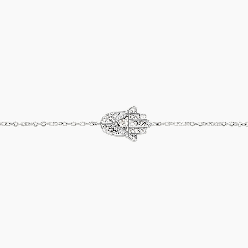 Bracelet Mafatma Argent Blanc Oxyde De Zirconium - Bracelets Femme | Histoire d’Or