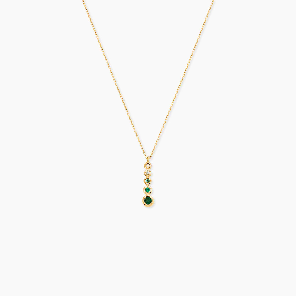 Collier Josephine Or Jaune Emeraude - Colliers Femme | Histoire d&rsquo;Or