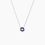 Collier Serafine Argent Blanc Lapis Lazuli Oxyde - Colliers fantaisie Femme | Histoire d&rsquo;Or
